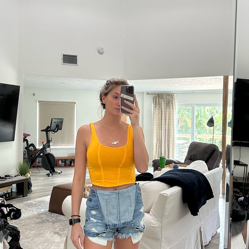 Denim overalls, Abercrombie, and Fitch size extra small